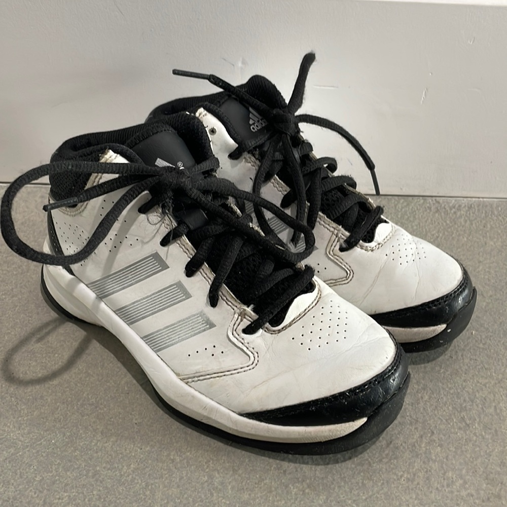 Adidas Black White Kids Shoes- Size 1